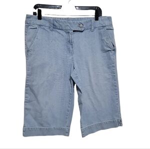 New York And Company Women Light Blue Jean Bermuda Shorts Size 10